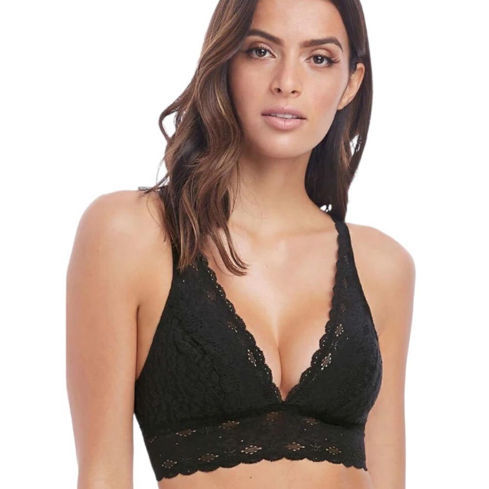 Wacoal Halo Lace Wire Free Bralette black size 34 (34B/C)